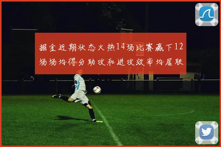 掘金近期状态火热14场比赛赢下12场场均得分助攻和进攻效率均居联盟首位